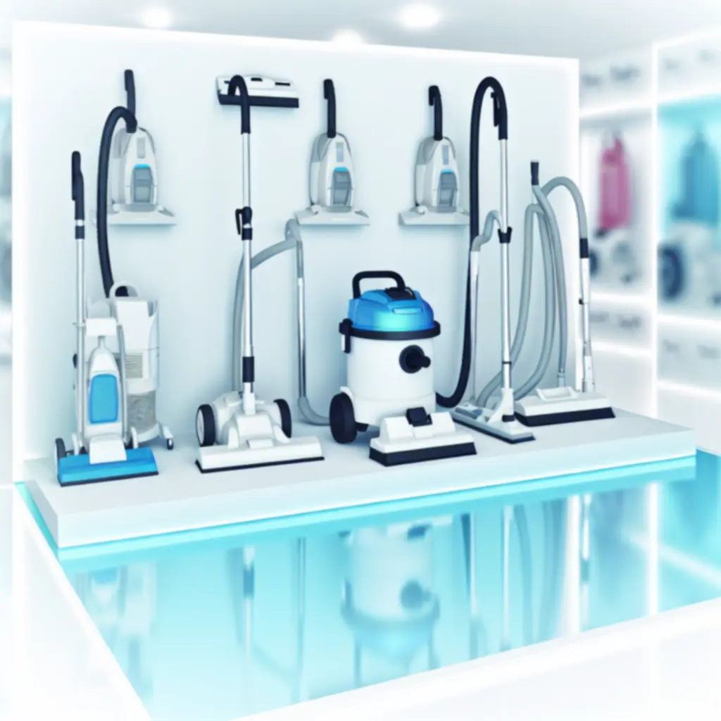Overzicht van professionele schoonmaakapparatuur van Was Service Pro
