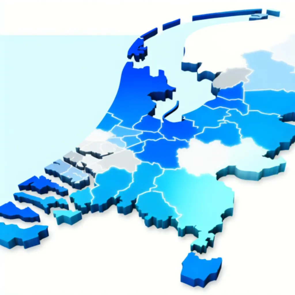 Overzichtskaart van de belangrijkste servicegebieden van Was Service Pro in Nederland